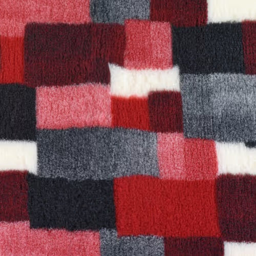 Αντιολισθητικό DryBed κόκκινο patchwork (100x150)