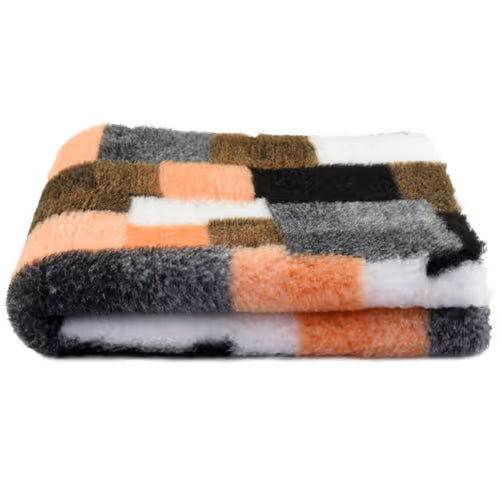 Αντιολισθητικό DryBed πορτοκαλί patchwork (100x150)