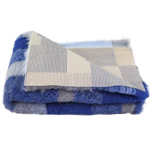 Αντιολισθητικό DryBed μπλε patchwork (100x150)
