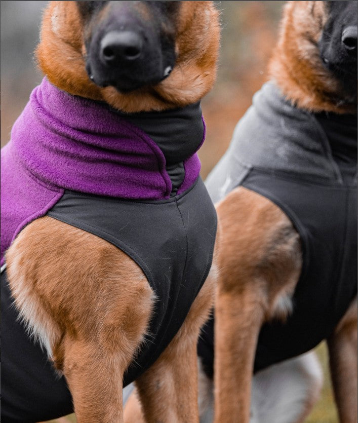 Fleece μπουφάν Jumppa μελιτζανί
